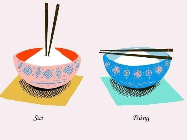 Đặt đũa đúng cách