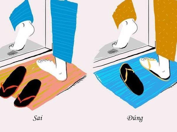 Tháo giày/dép đúng cách